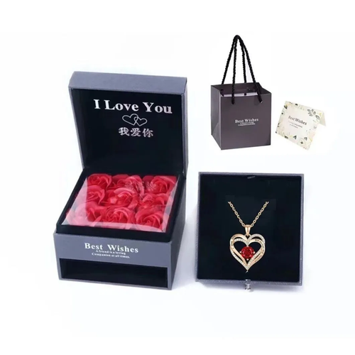 BAZAR 'I Love You' Heart Necklace